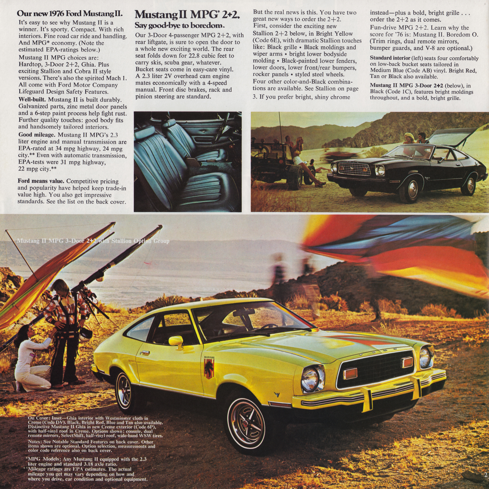 1976 Ford Mustang II Brochure Page 4